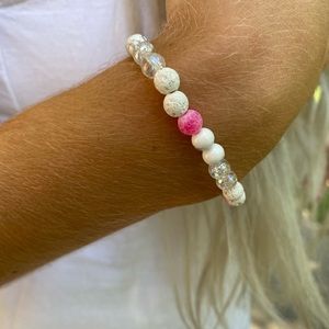 DE-STRESS HEALING CRYSTAL BEADED STRETCHY BRACELET